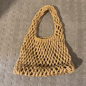 Handcrafted Tan Woven Bag